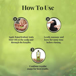 Bajaj Brahmi Amla Hair Oil, Ayurvedic Hair Oil, Reduces Hair Fall, 400ml