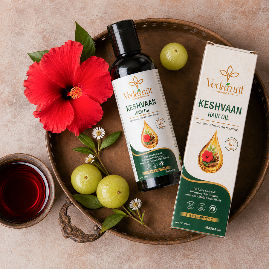 Vedamrit herbal 16+ Herbs Hair Oil for Hair Growth and Hair Fall Control