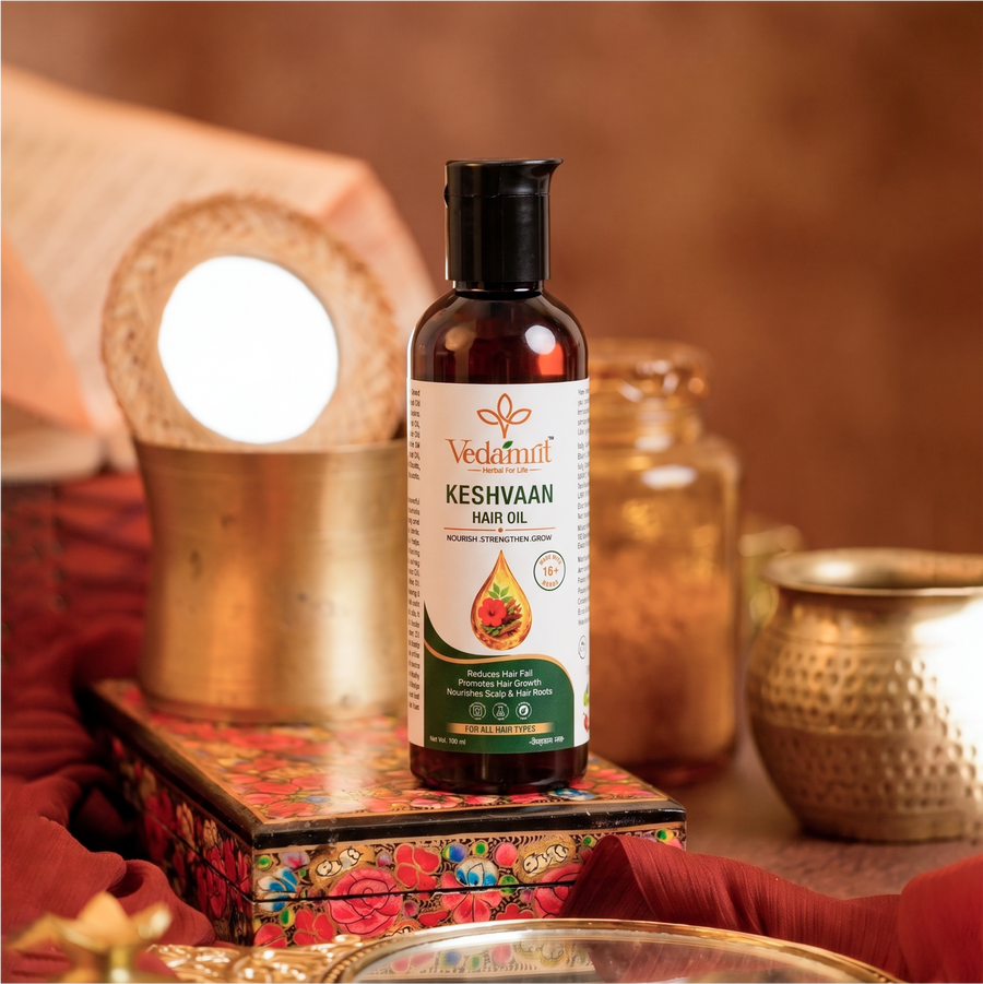 Vedamrit herbal 16+ Herbs Hair Oil for Hair Growth and Hair Fall Control